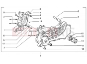 Crankase - Piaggio NRG MC3 Purejet