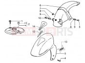 Front and rear mudguard - Piaggio NRG MC3 Purejet