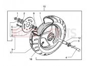 Front wheel - Piaggio NRG MC3 Purejet
