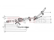 Handlebars component parts - Piaggio NRG MC3 Purejet