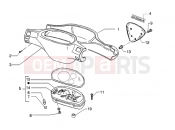 Speedometers kms.-handlebar covers - Piaggio NRG MC3 Purejet