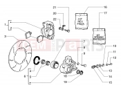 Brake caliper - Piaggio Sfera 125cc