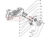 PIAGGIO Sfera RST 50 Rear wheel shaft