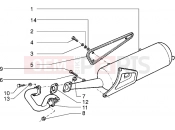 PIAGGIO Sfera RST 50 Silencer