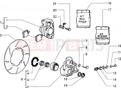 PIAGGIO Sfera RST 80 Brake caliper - Brake disc