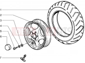 PIAGGIO Sfera RST 80 Front wheel