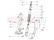 Shock absorber cover - Piaggio Skipper 125/150cc