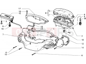 Speedometers kms.-Handlebar covers - Piaggio Skipper 150 MY98