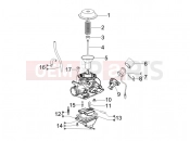 PIAGGIO Typhoon 125 4T 2V Carburetor's components