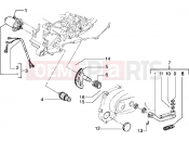 PIAGGIO Starting motor-starter lever