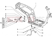 Chassis-Central stand - Piaggio Typhoon 125 XR 2T