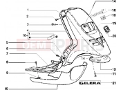 Front shield-Footboard-Spoiler - Piaggio Typhoon 125 XR 2T