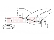 FRONT AND REAR MUDGUARD - Piaggio Typhoon 50 (U.S.A.)