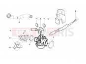 PIAGGIO Typhoon 50 2T (ZAPC290) Carburettor, assembly - Union pipe