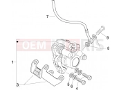 PIAGGIO Typhoon 50 2T (ZAPC290) Brakes pipes - Calipers