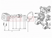PIAGGIO Typhoon 50 2T (LBMC501) Cylinder-piston-wrist pin unit