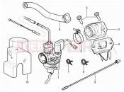 PIAGGIO Typhoon 50 2T (LBMC501) Carburettor, assembly - Union pipe