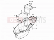 PIAGGIO Typhoon 50 2T (LBMC501) Helmet huosing - Undersaddle