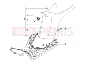 PIAGGIO Typhoon 50 2T Serie Speciale Central cover - Footrests
