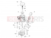 PIAGGIO Typhoon 50 4T 4V E2 (USA, CA) Carburetor's components