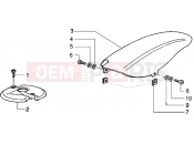 PIAGGIO Front and rear mudguard