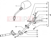 PIAGGIO Typhoon 50 XR 2T Handlebars component parts
