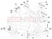 PIAGGIO X Evo 400 Remote control switches - Battery - Horn