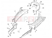 PIAGGIO X Evo 400 Side cover - Spoiler