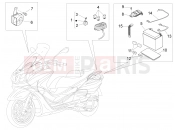 PIAGGIO X10 125 4V I.E. Remote control switches - Battery - Horn