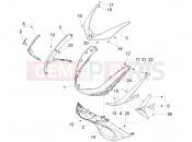 Front shield - Piaggio X10 350 4V I.E. 2012