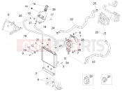 PIAGGIO X10 350 4V I.E. Cooling system