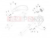 PIAGGIO X10 350 4V I.E. Rear headlamps - Turn signal lamps