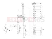 PIAGGIO X10 350 4V I.E. Fork/steering tube - Steering bearing unit