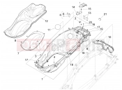 PIAGGIO X10 350 4V I.E. Helmet huosing - Undersaddle