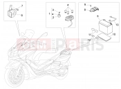 PIAGGIO X10 350 4V I.E. Remote control switches - Battery - Horn