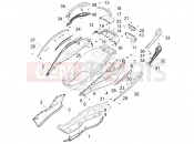 PIAGGIO X10 350 4V I.E. Side cover - Spoiler