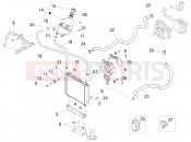 Cooling system - Piaggio X10 500 4V I.E. 2012