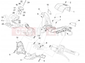 Handlebars coverages - Piaggio X10 500 4V I.E. 2012