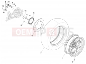 Rear wheel - Piaggio X10 500 4V I.E. 2012