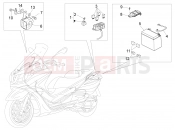 Remote control switches - Battery - Horn - Piaggio X10 500 4V I.E. 2012