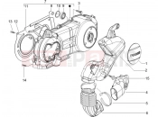 PIAGGIO X8 200 Crankcase cover - Crankcase cooling