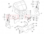 PIAGGIO X8 200 Rear cover - Splash guard