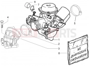 PIAGGIO X8 200 Carburettor, assembly - Union pipe