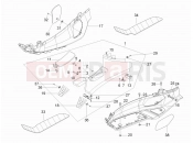 PIAGGIO X8 200 Central cover - Footrests