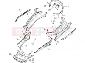 Side cover - Spoiler - Piaggio X8 250 ie 2005