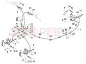 Brakes pipes - Calipers - Piaggio X8 400 ie 2008