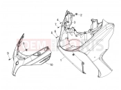 Front shield - Piaggio X8 400 ie 2008