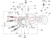 Head unit - Valve - Piaggio X8 400 ie 2008