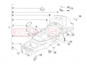 Helmet huosing - Undersaddle - Piaggio X8 400 ie 2008