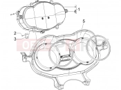 Meter combination - Cruscotto - Piaggio X8 400 ie 2008
